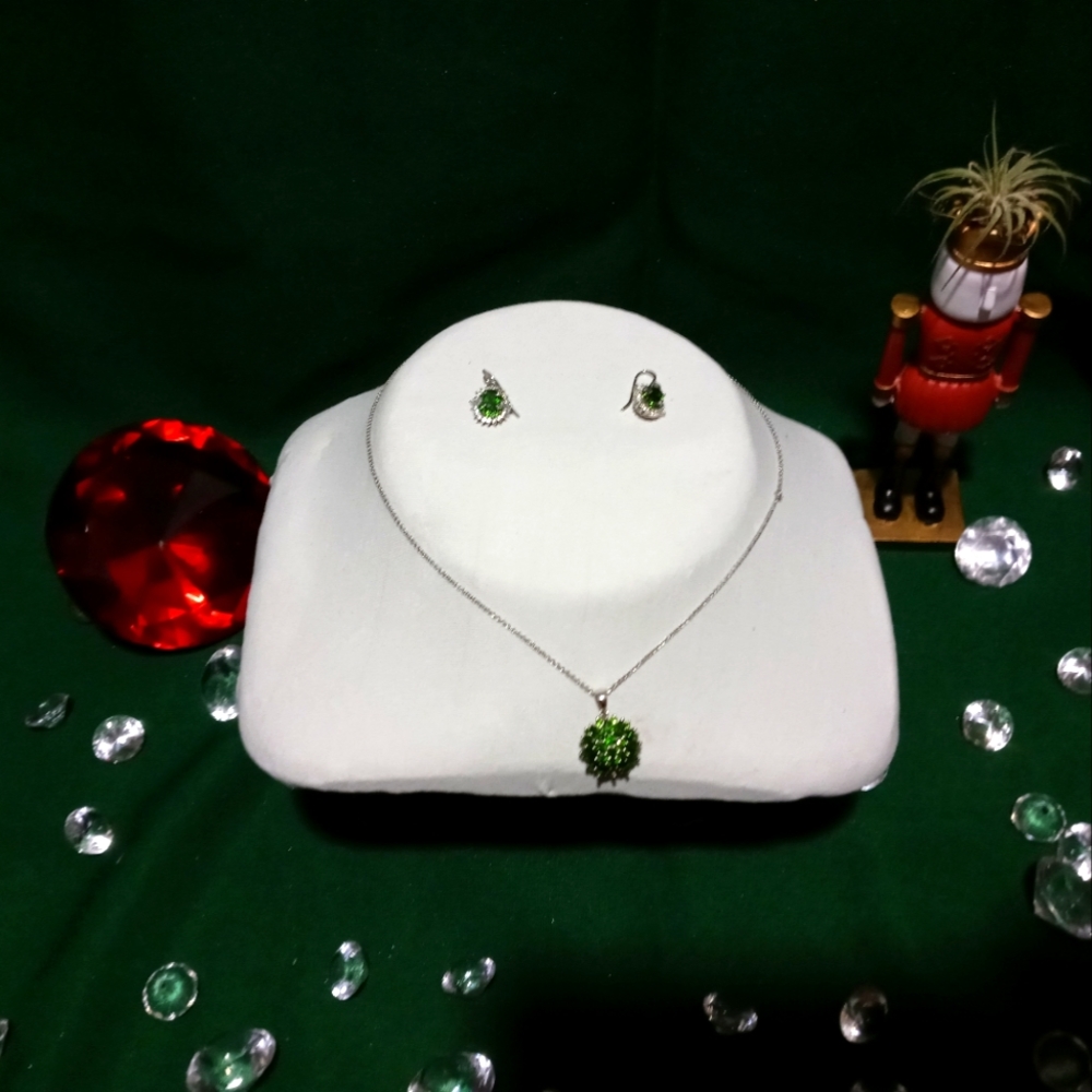 Tsavorite garnet a necklace symbolizing growth
